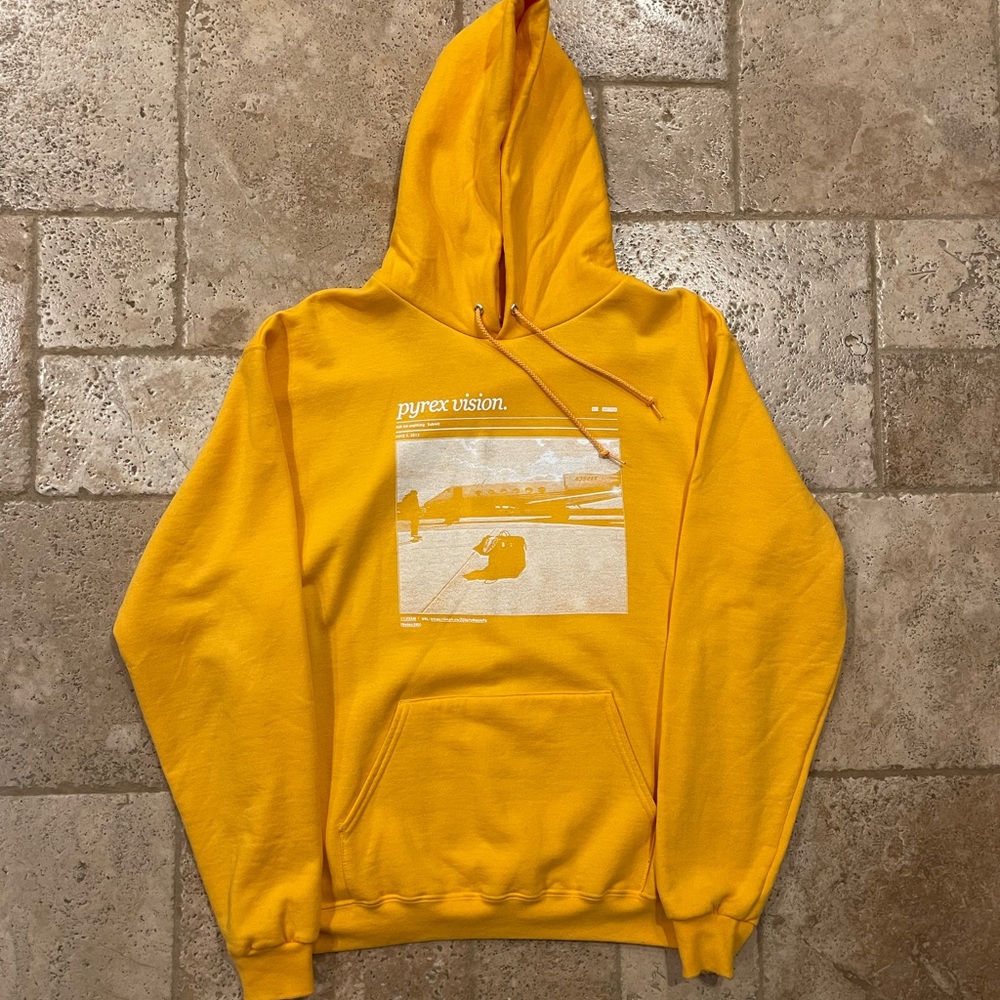 Virgil x MCA Figures of Speech Pyrex Vision Yellow Hoodie
